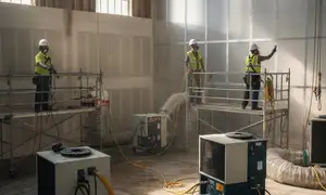 Structural drying equipment in Jurupa Valley, CA for water-damaged homes and moisture removal
